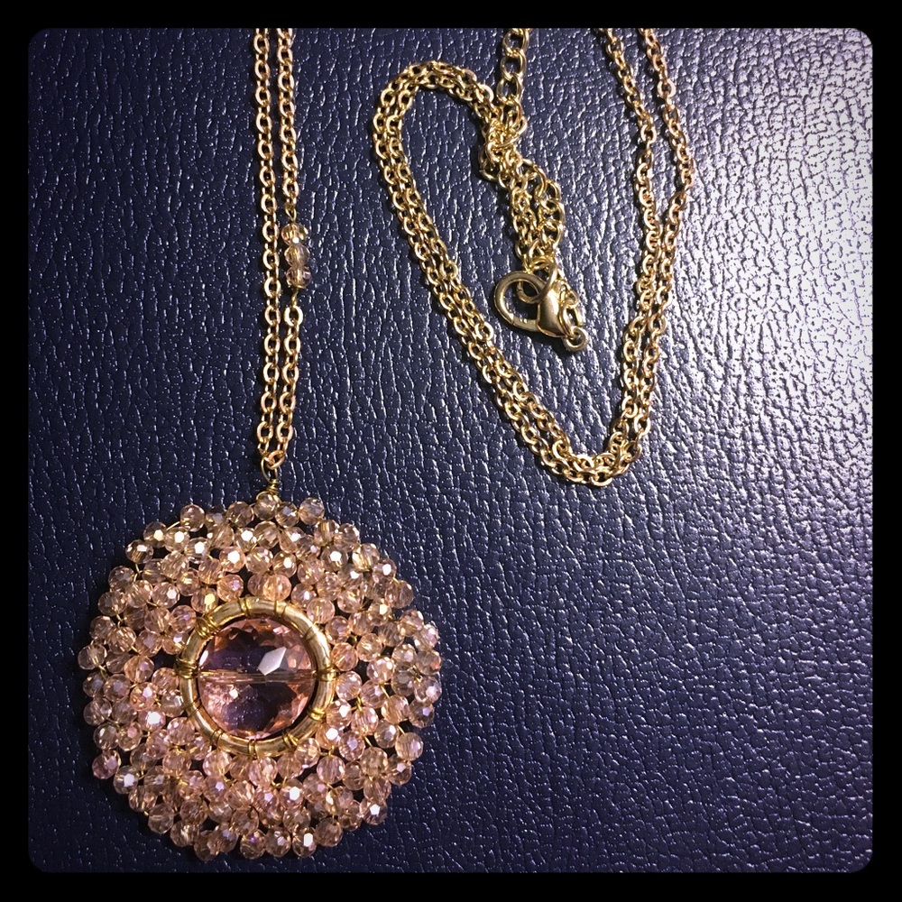 South Moon Under Pink pendant necklace